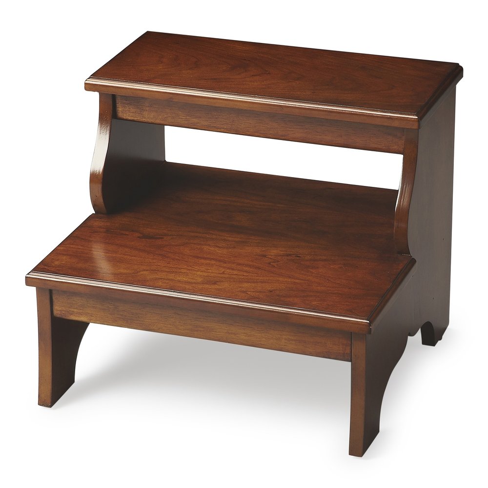 15"Chestnut Burl Step Stool