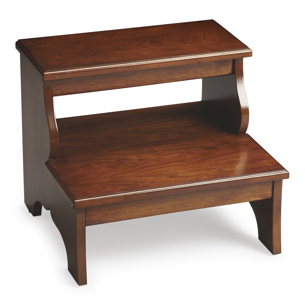 15"Chestnut Burl Step Stool