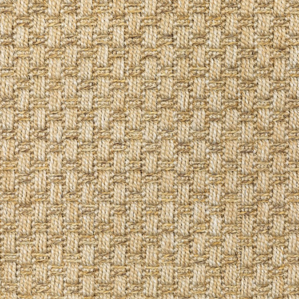 8' Beige Indoor Outdoor Runner Rug
