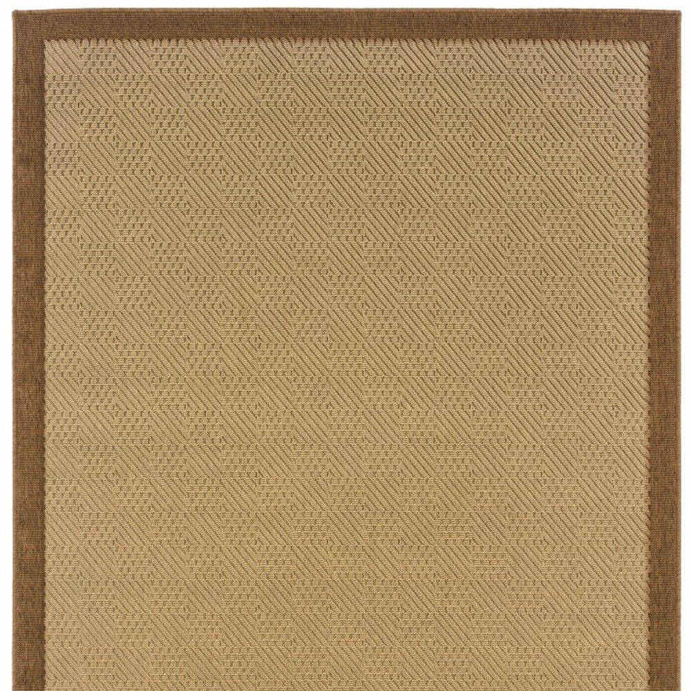 8' X 13' Beige Indoor Outdoor Area Rug