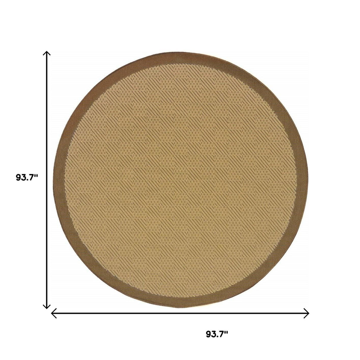 8' X 13' Beige Indoor Outdoor Area Rug