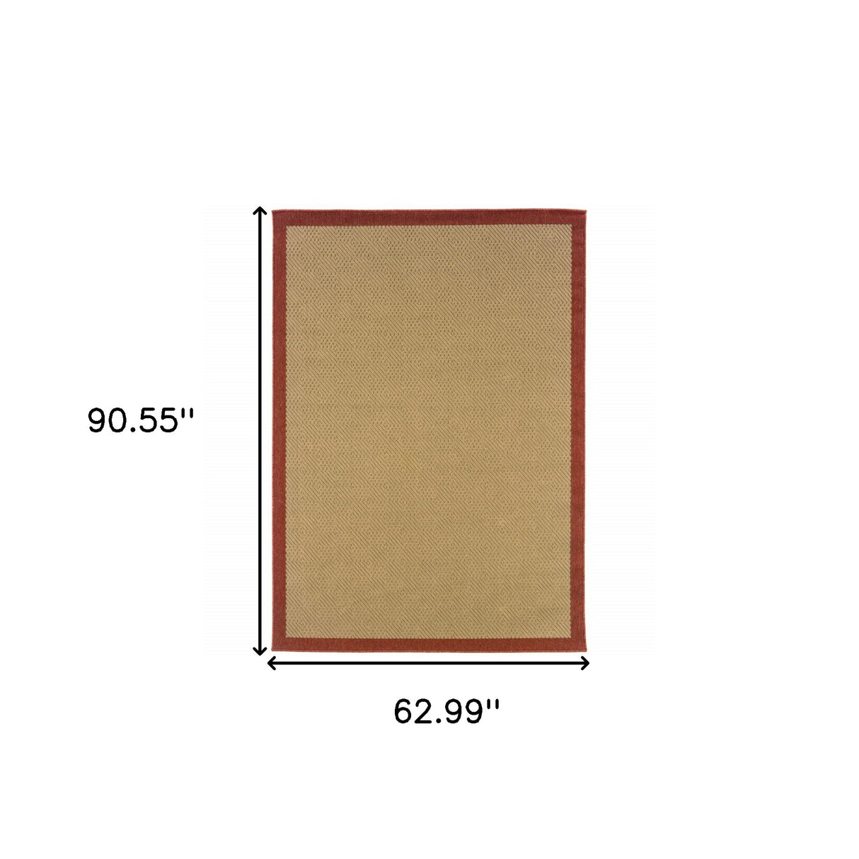 8' X 13' Beige Indoor Outdoor Area Rug