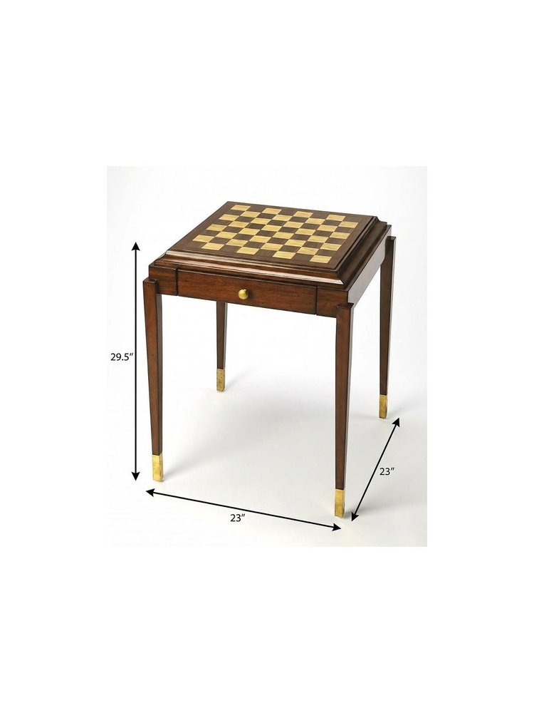 23" Brown Wood Square Coffee Table With Drawer