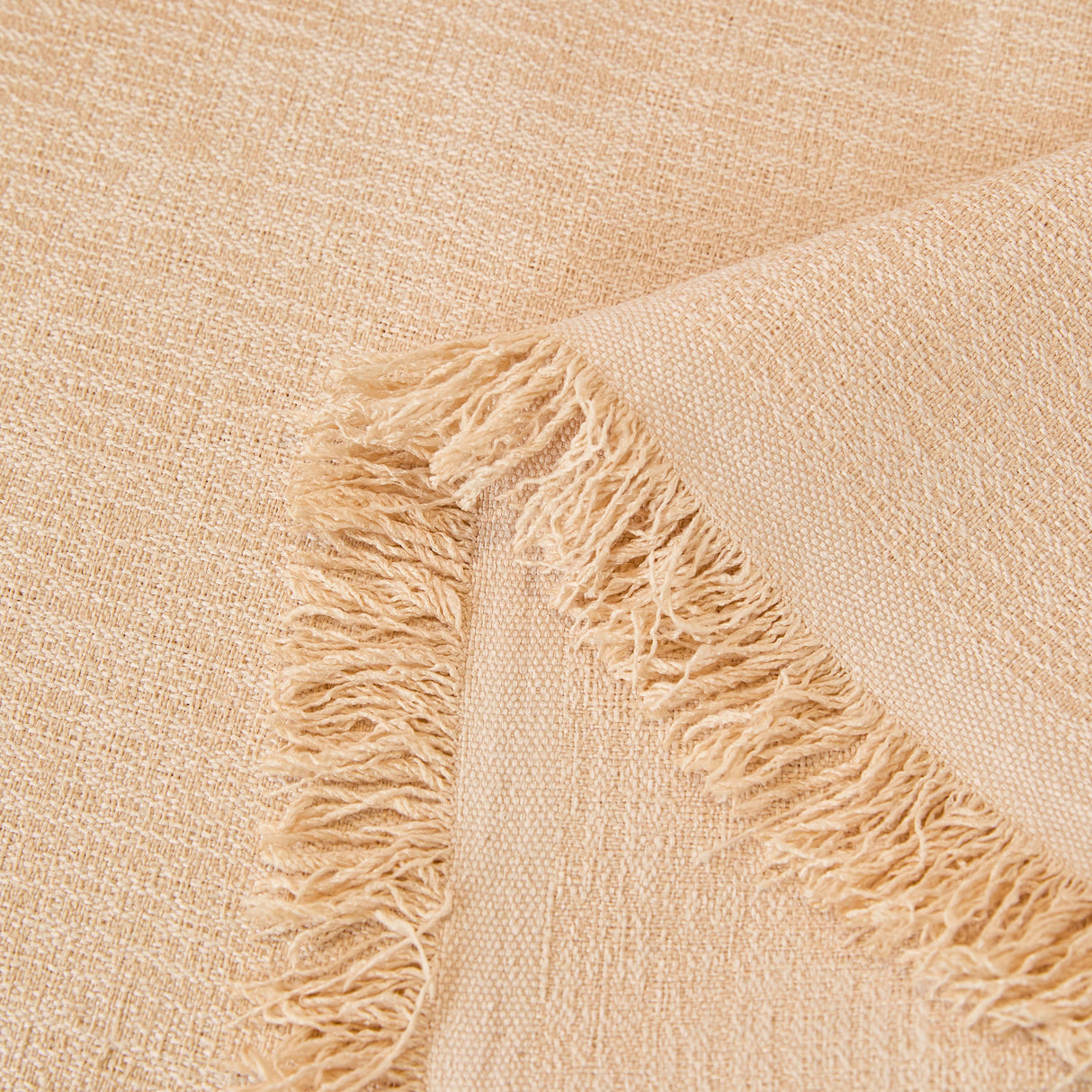 Natural Textured Linen Couch Cover, Breathable & Hypoallergenic Furniture Protector