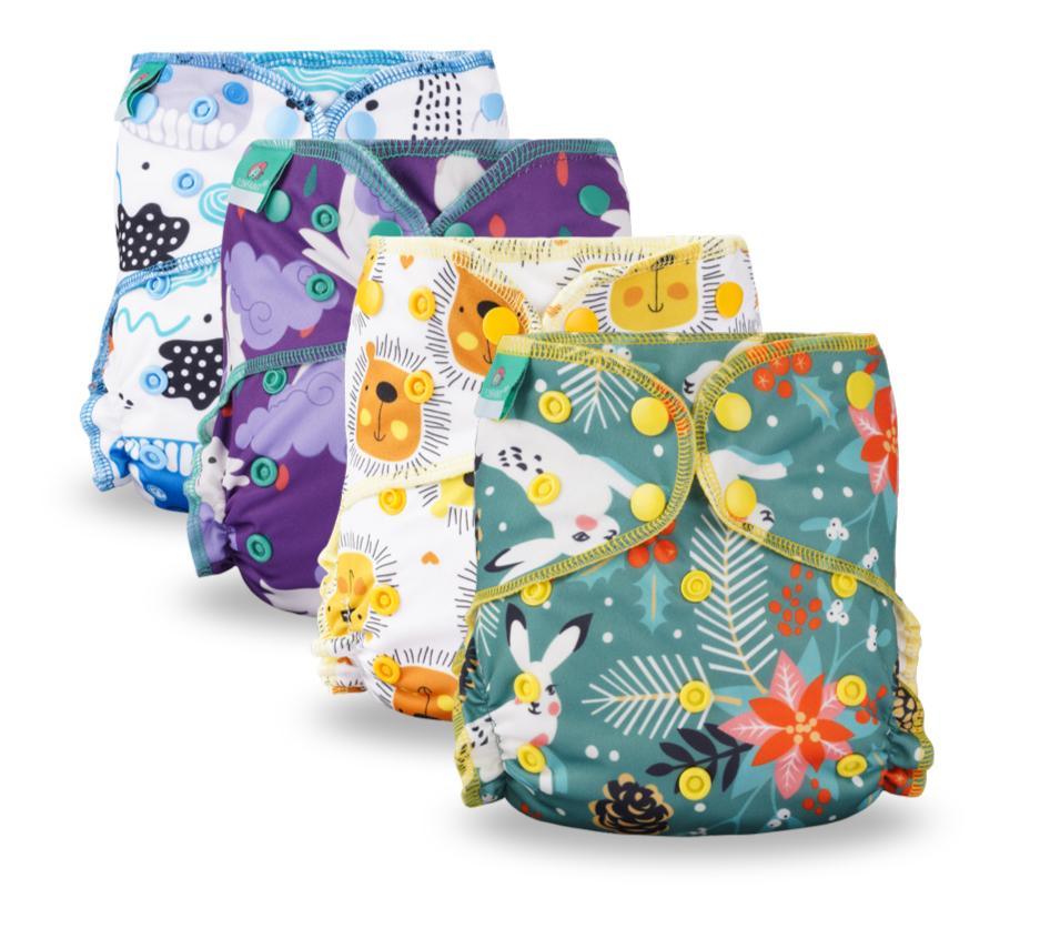 Baby Cloth Diaper Reusable Heavy Wetter Hybrid Waterproof Bamboo Washable Baby Nappy Diapers For Girls and Boys Baby