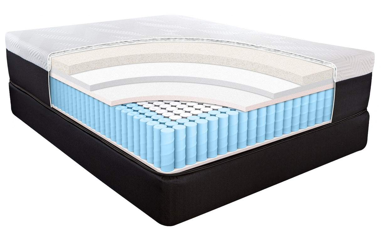 14" Hybrid Pocket Coil Copper Infused Gel Memory Foam Mattress