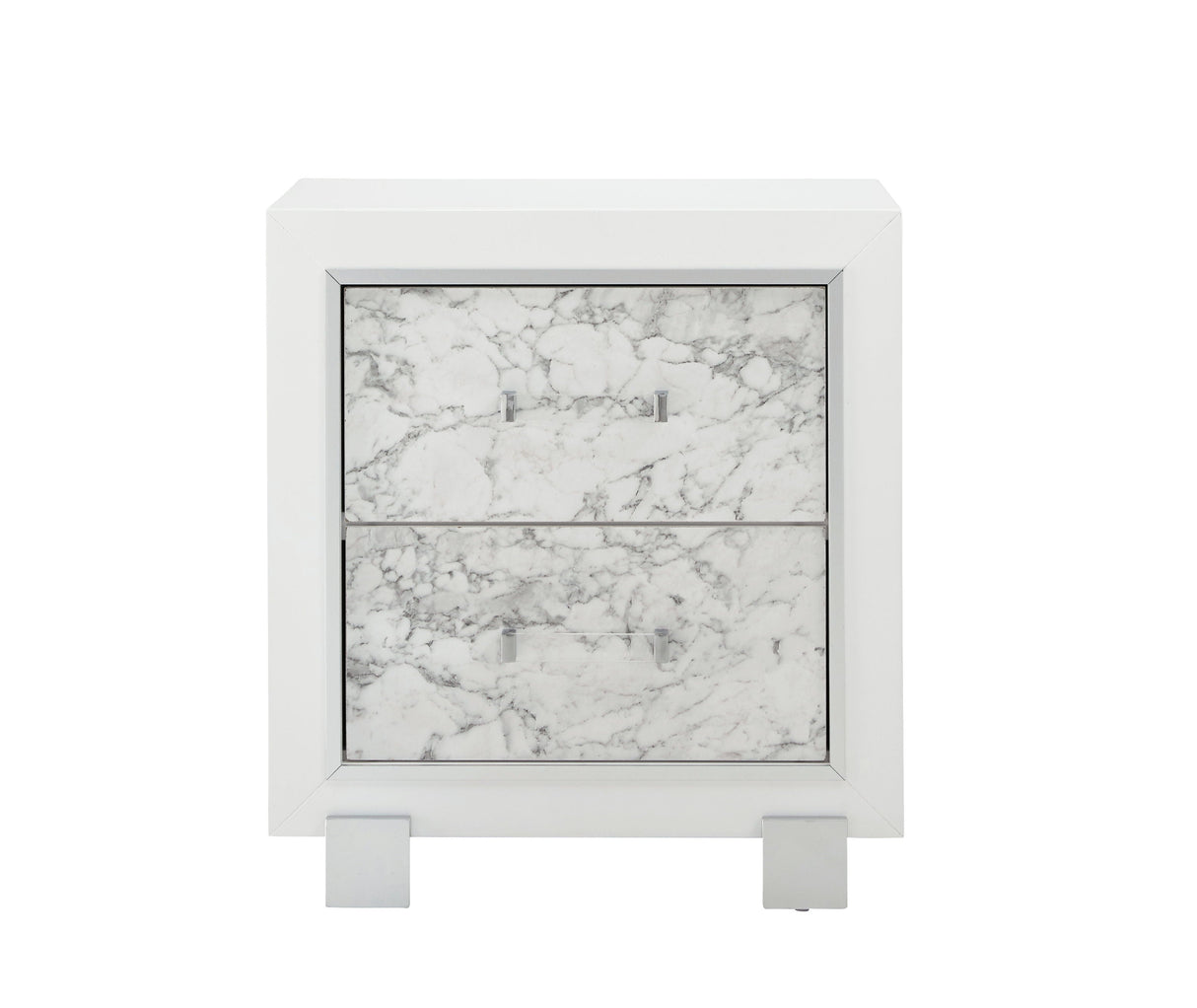 Skye - Marble Nightstand - White by Couch.com