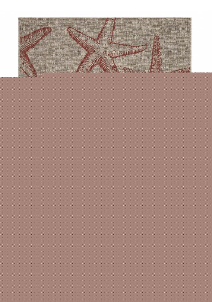 8' X 9' Beige Indoor Outdoor Area Rug