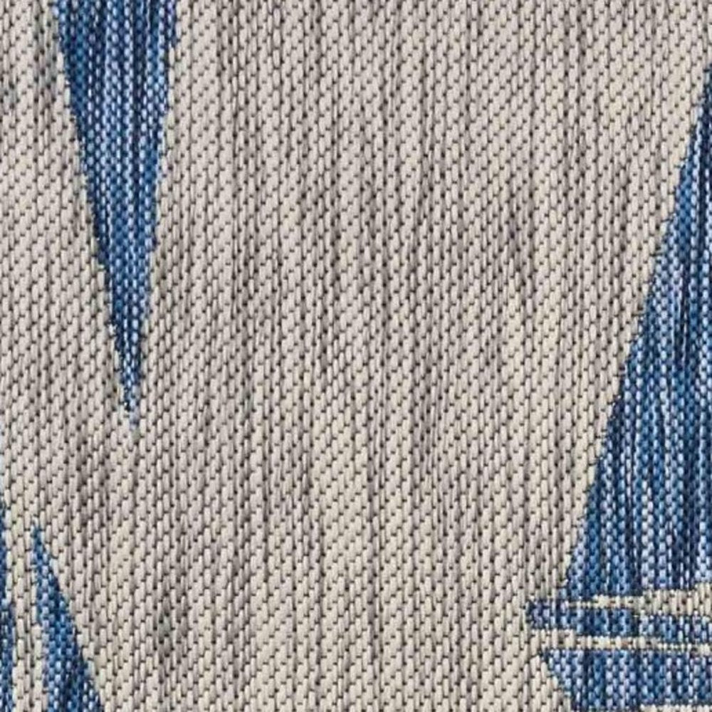 8' X 10' Gray Indoor Outdoor Area Rug