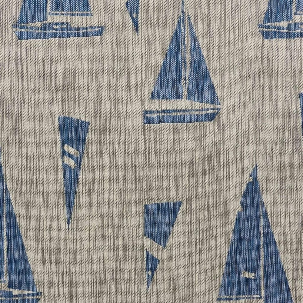 8' X 10' Gray Indoor Outdoor Area Rug