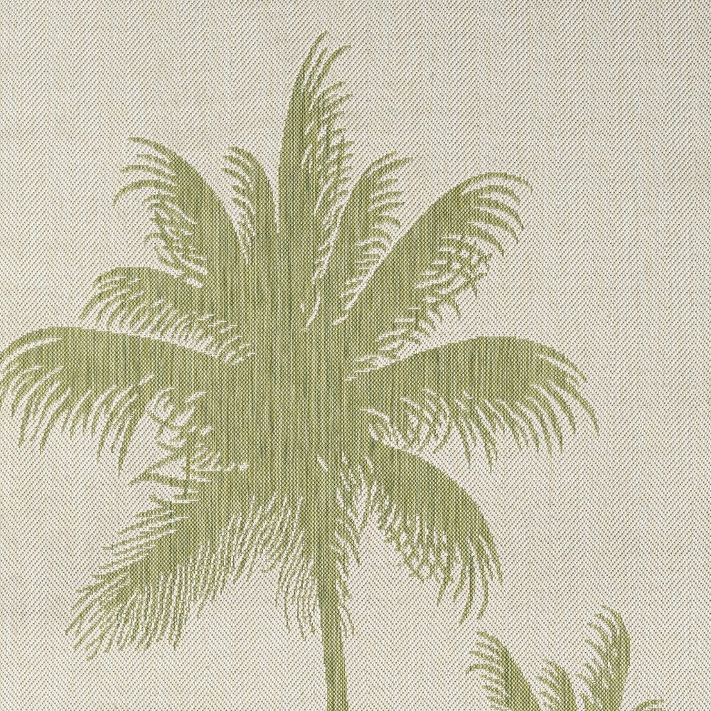 5' X 7' Beige Indoor Outdoor Area Rug