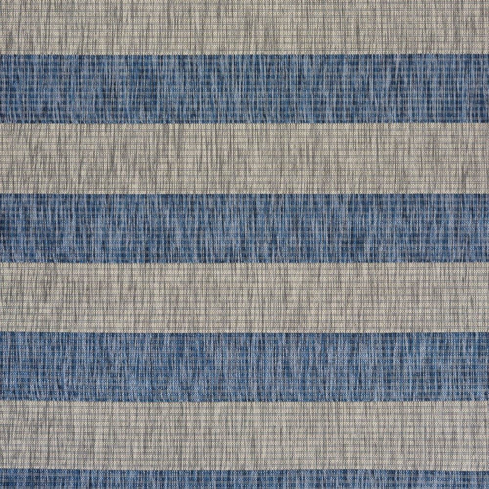 2' X 3' Blue And Gray Indoor Outdoor Area Rug