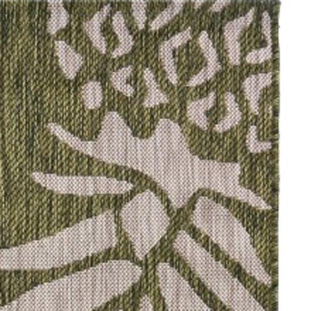 2' X 3' Green Indoor Outdoor Area Rug