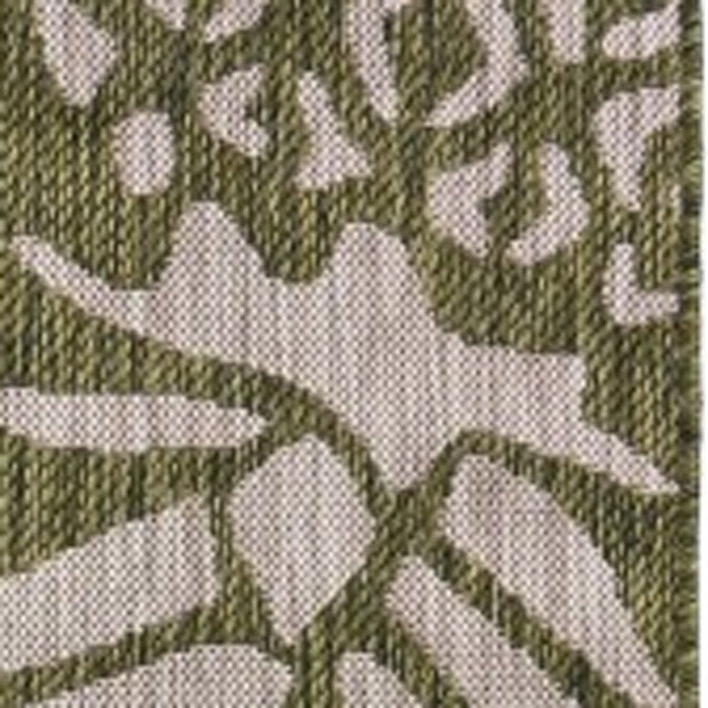 2' X 3' Green Indoor Outdoor Area Rug