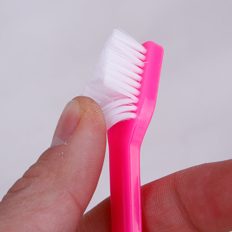 Double Head Toothbrush Soft Pet Finger Toothbrush Set Pets Dogs Cats Teeth Care Cleaning Brush Pets Grooming Tools