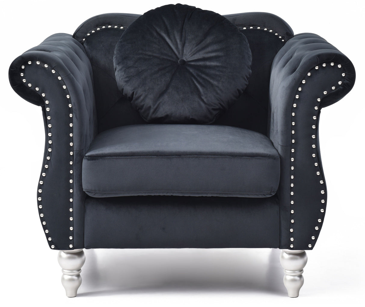 Chic Transitional Flared Arm Chair by Couch.com