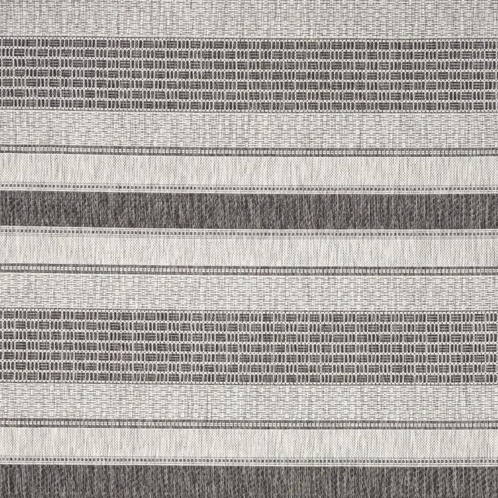 2' X 3' Gray And Black Indoor Outdoor Area Rug