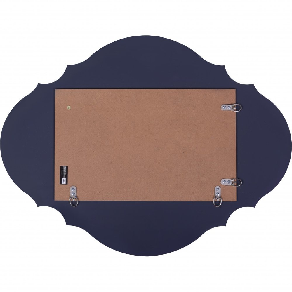 31" Silver Novelty Glass Framed Accent Mirror