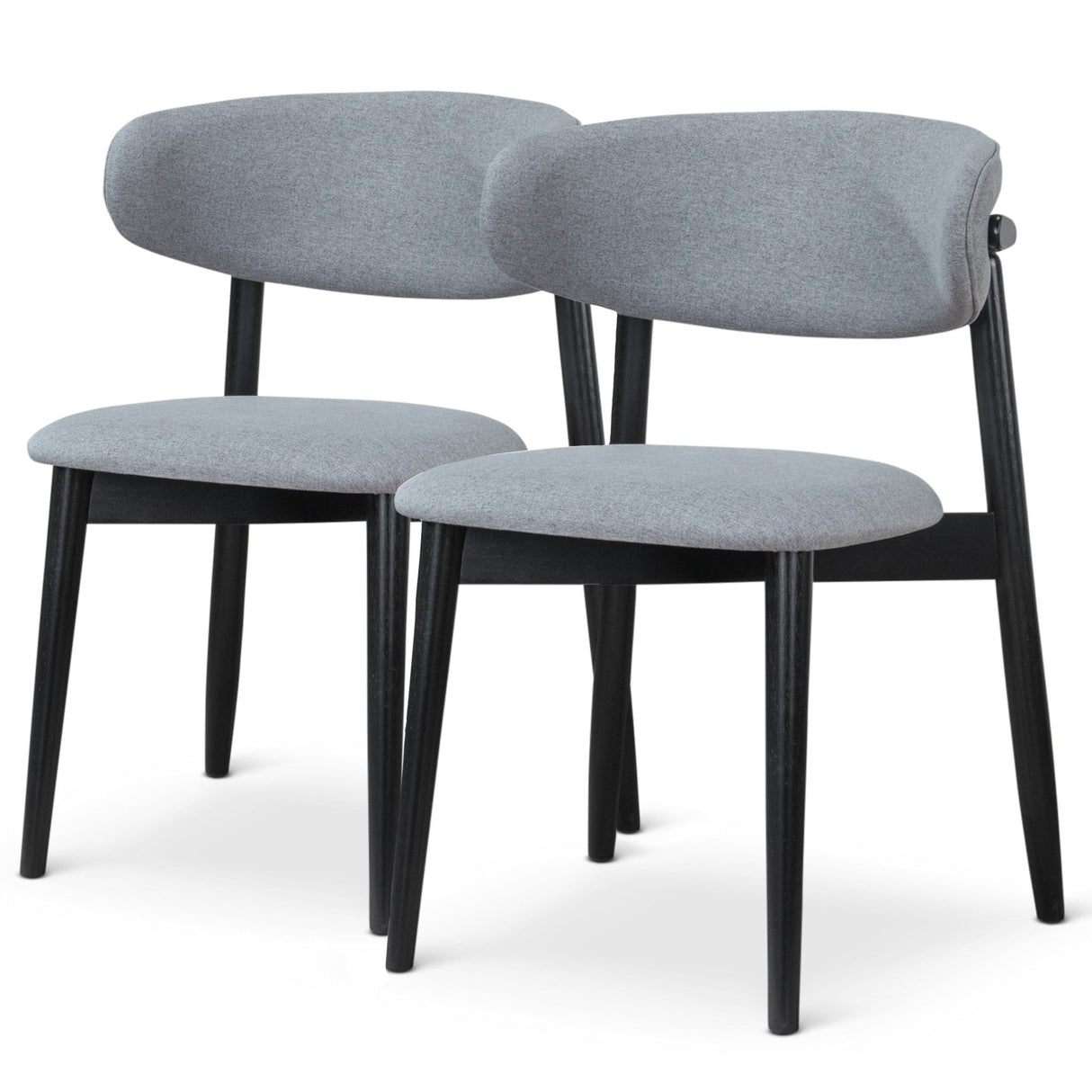 Couch.com Korbin Dining Chair (Set of 2) Gray / Light Gray, Set of 2, Modern Style, Fabric Construction, Gray Finish by Couch.com
