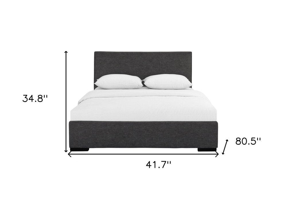Beige Faux Leather King Bed Frame