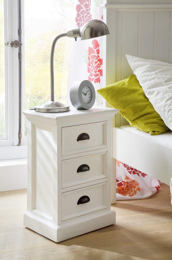 24" Solid Wood and Wood Nightstand