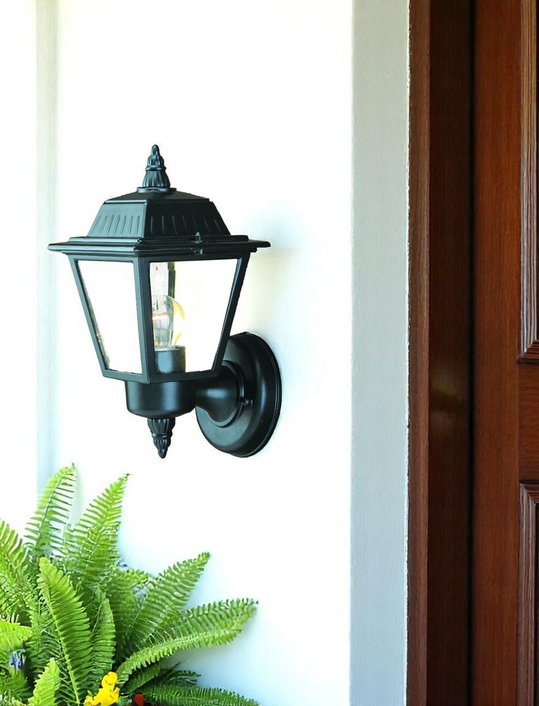 Matte Black Cast Aluminum Outdoor Wall Light