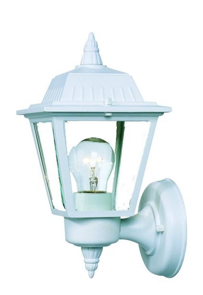 White Cast Aluminum Outdoor Wall Light
