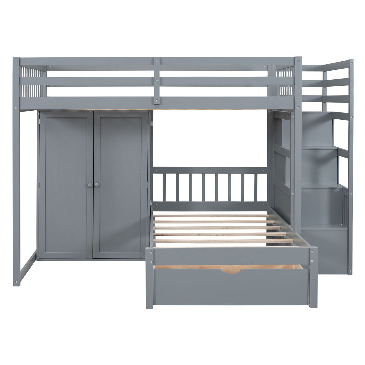 Bunk Bed With Wardrobe, Drawers by Couch.com