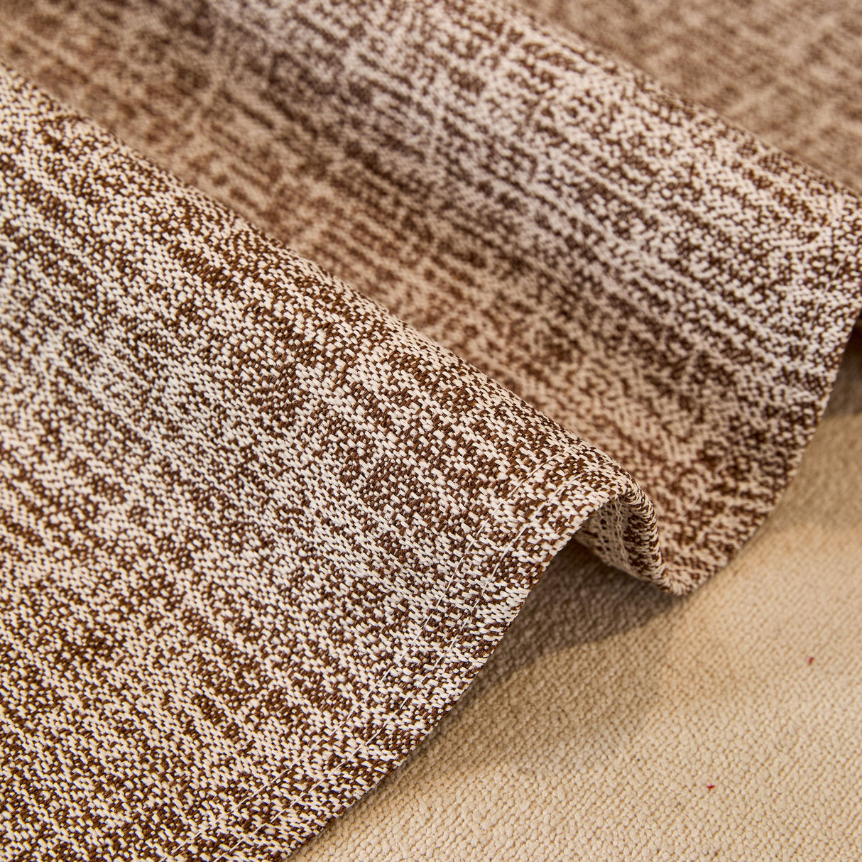 Natural Textured Linen Couch Cover, Breathable & Hypoallergenic Furniture Protector