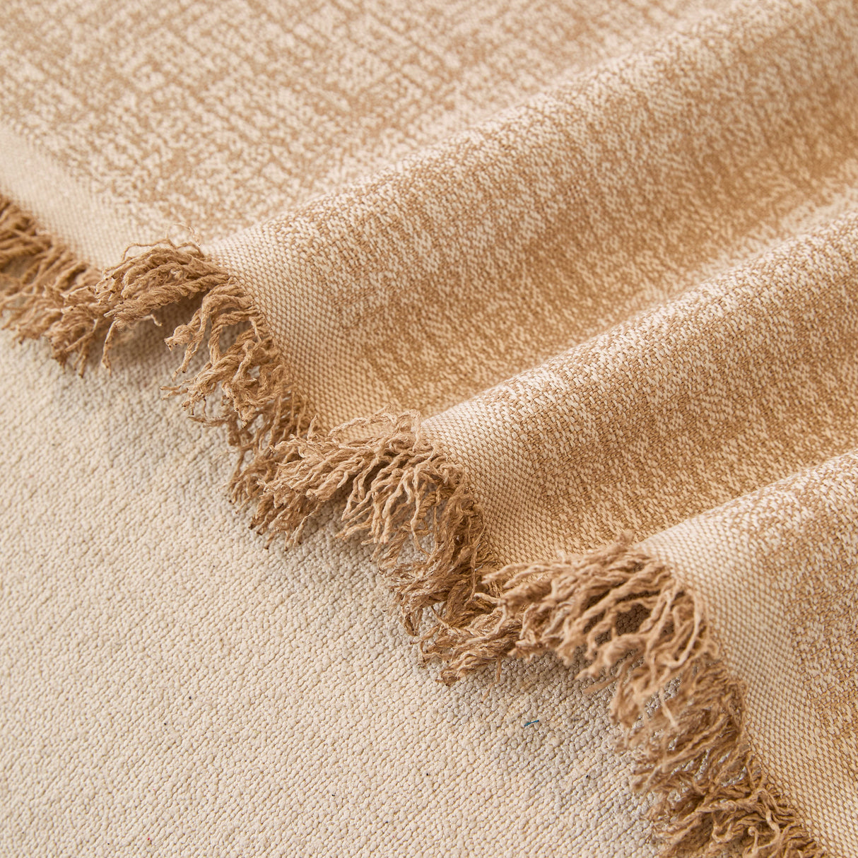 Natural Textured Linen Couch Cover, Breathable & Hypoallergenic Furniture Protector