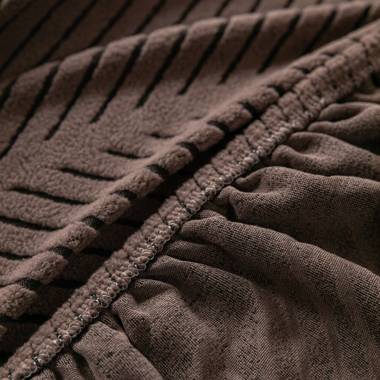 High Stretch Chevron Sofa Cover, Soft Washable Textured Jacquard Slipcover for Couch