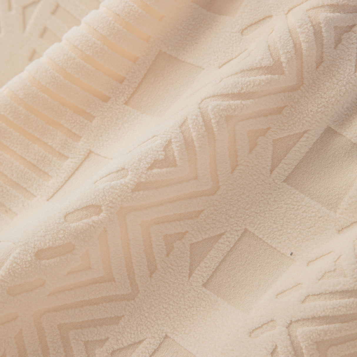 High Stretch Embossed Geometric Slipcover for Couch, Cozy Plush Fleece Couch Cover