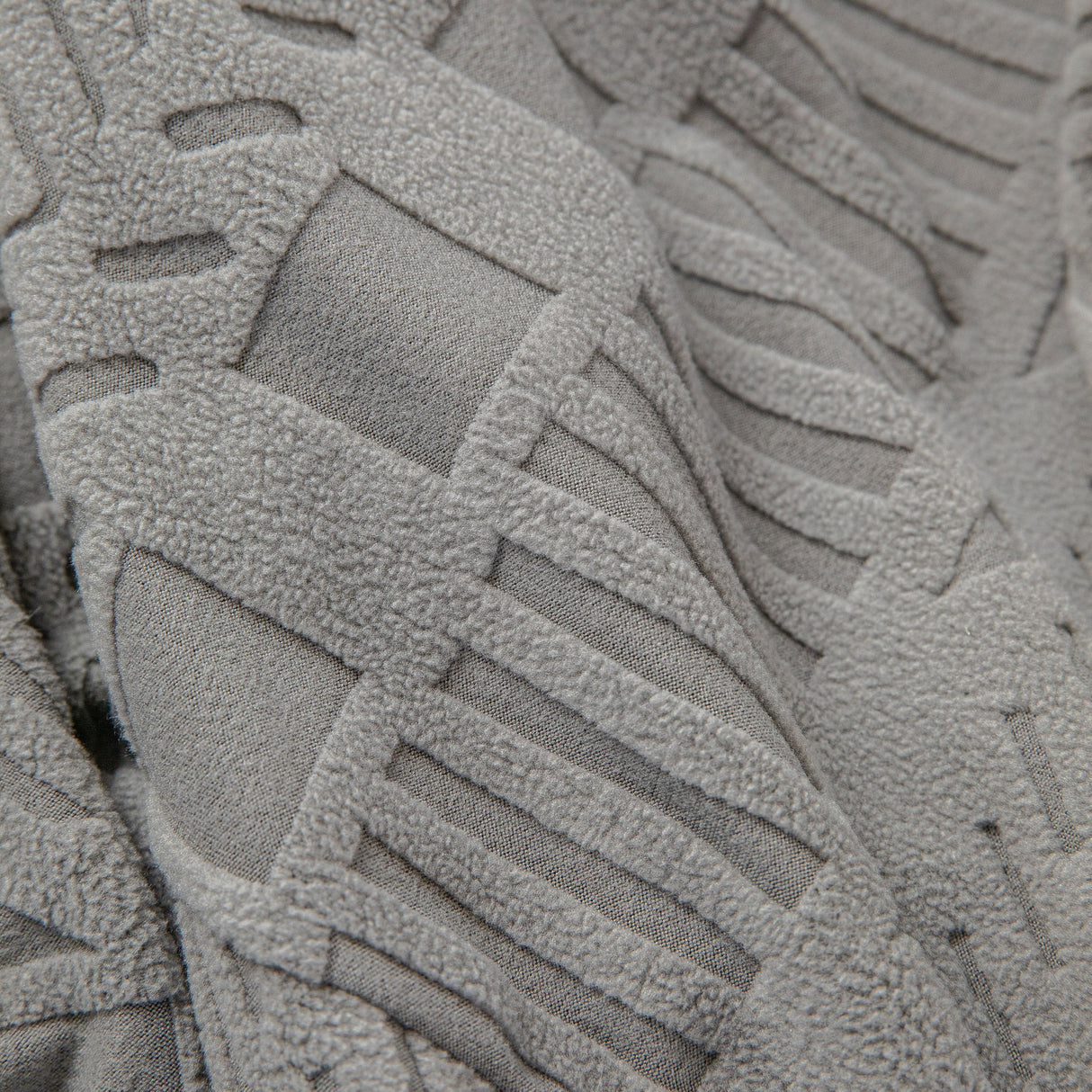 High Stretch Embossed Geometric Slipcover for Couch, Cozy Plush Fleece Couch Cover