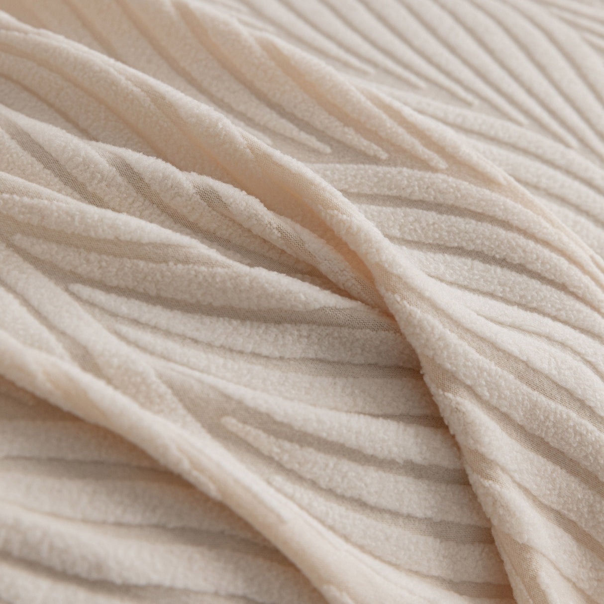 Modern Wavy Jacquard Sofa Slipcover, High Stretch Sofa Cover with 3D Organic Texture