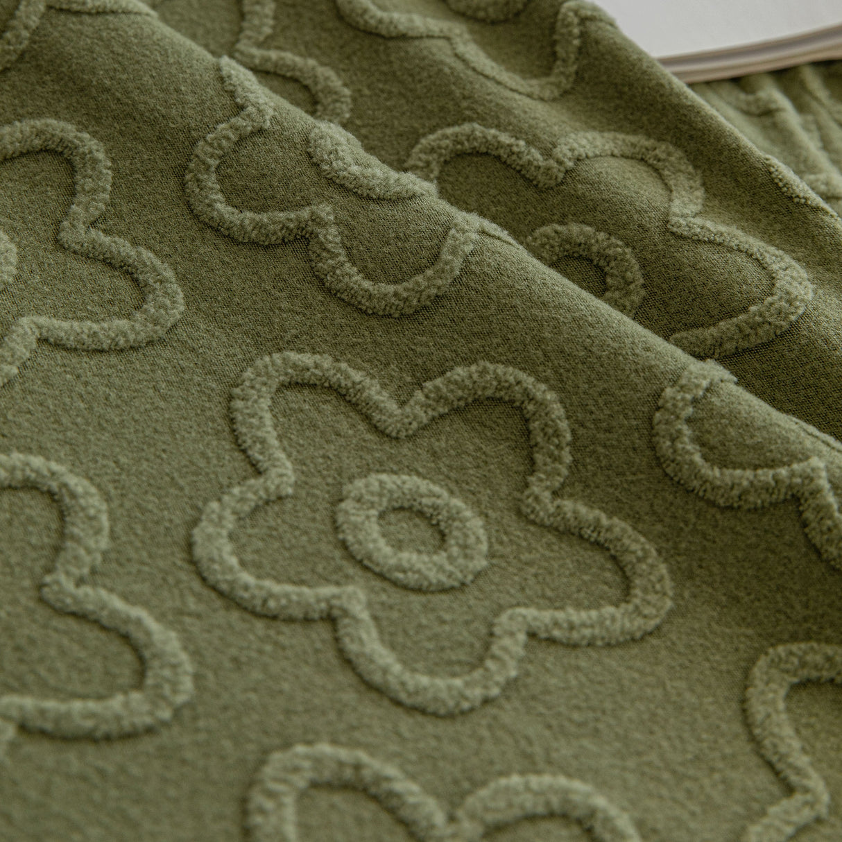 High Stretch Jacquard Sofa Slipcover, Soft Spandex Textured Floral Couch Cover