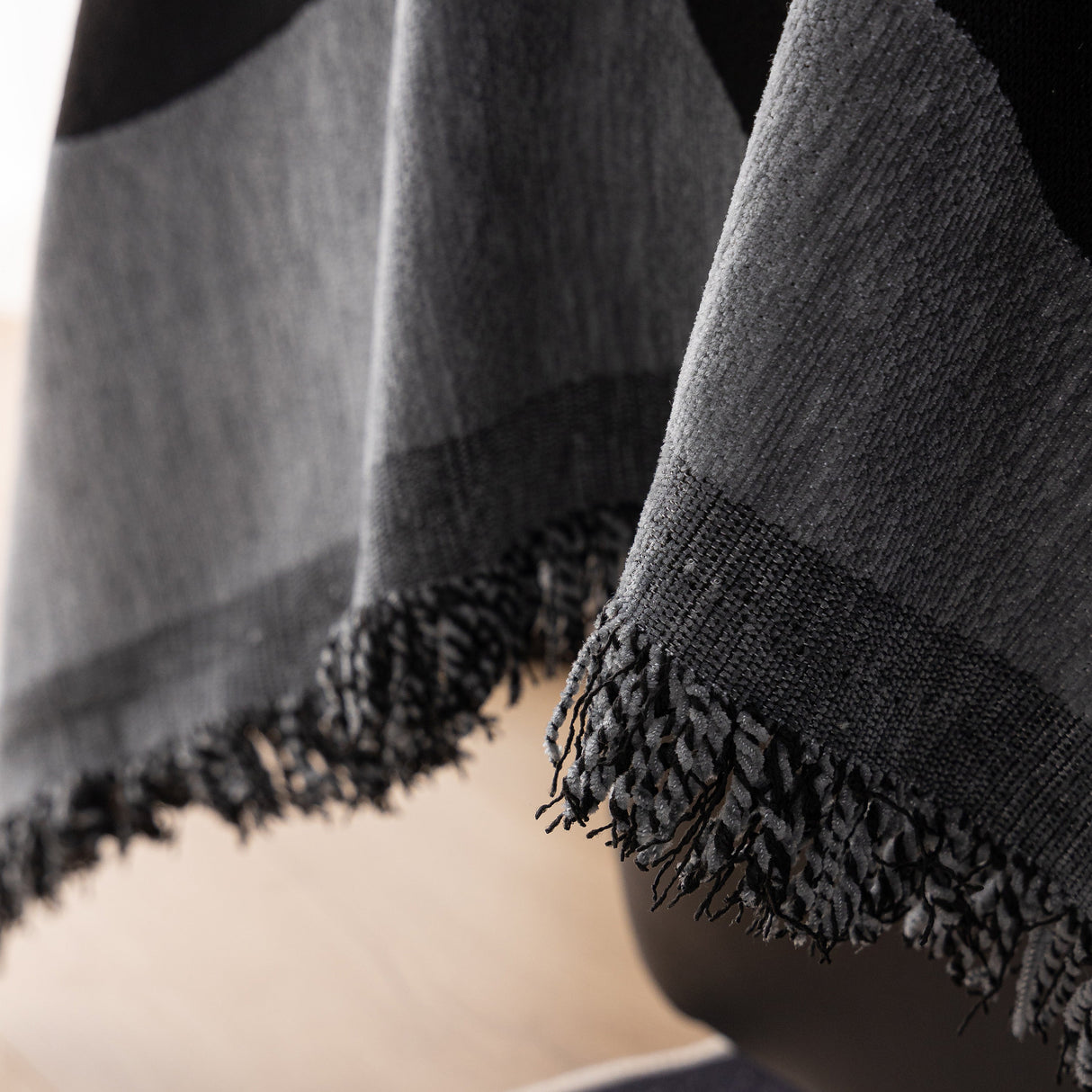 Zebra Striped Chenille Throw Sofa Cover Full-Cover Decorative Furniture Slipcover