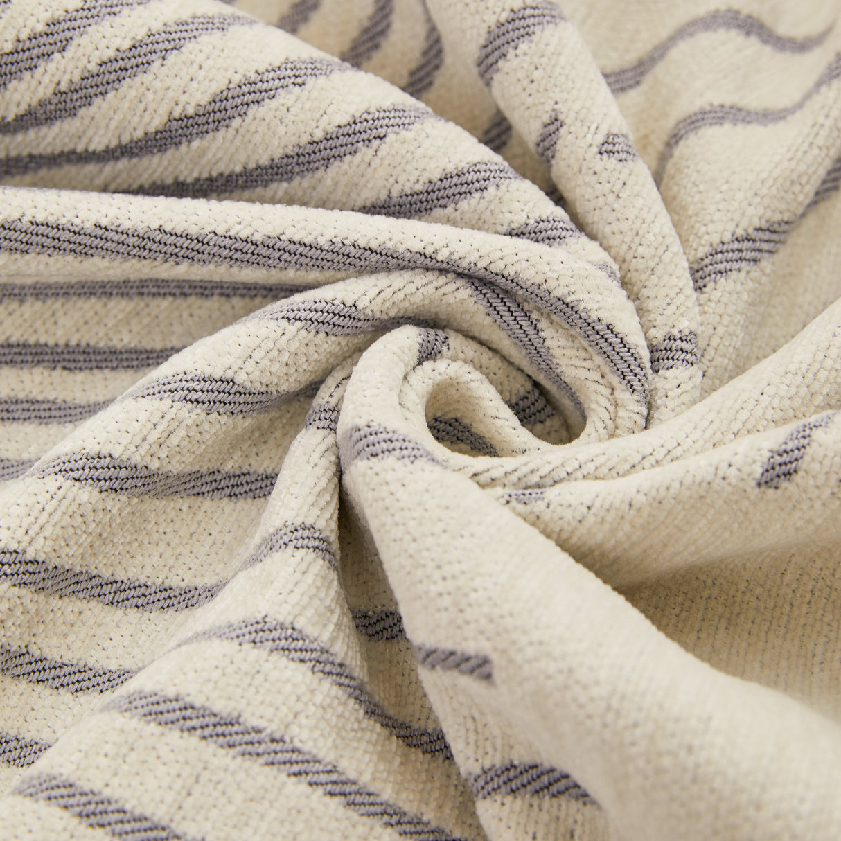 Geometric Radial Striped L-Shape Sofa Cover: Thick, Reversible Furniture Blanket for Kids and Pets