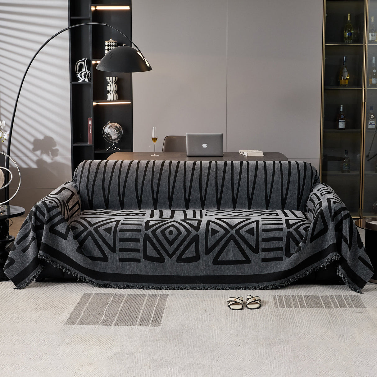 Boho Chenille Sofa Throw Covers Sectional Sofa Couch Cover Sofa Protector Covers