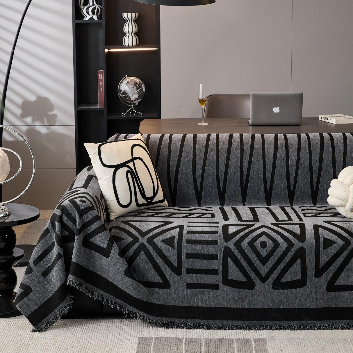 Boho Chenille Sofa Throw Covers Sectional Sofa Couch Cover Sofa Protector Covers