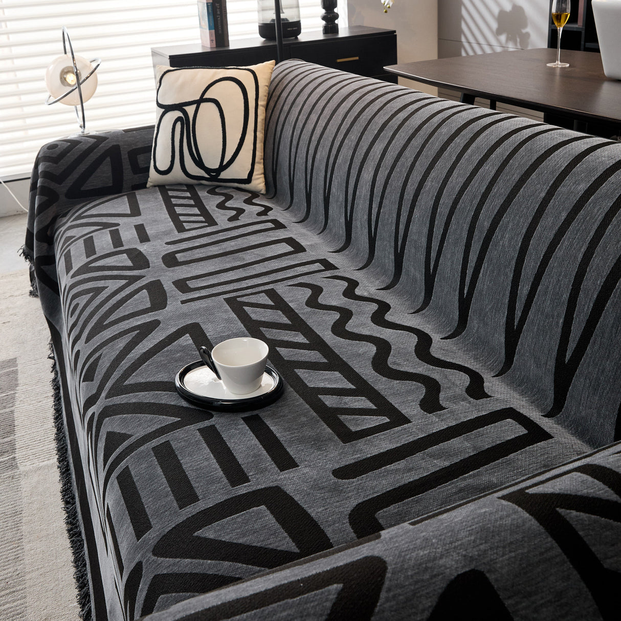 Boho Chenille Sofa Throw Covers Sectional Sofa Couch Cover Sofa Protector Covers