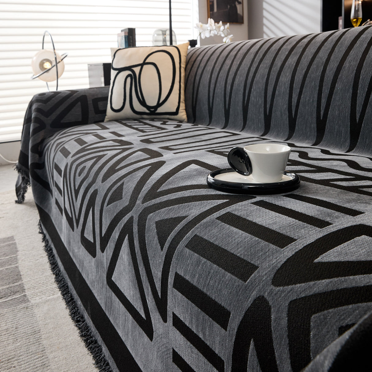 Boho Chenille Sofa Throw Covers Sectional Sofa Couch Cover Sofa Protector Covers