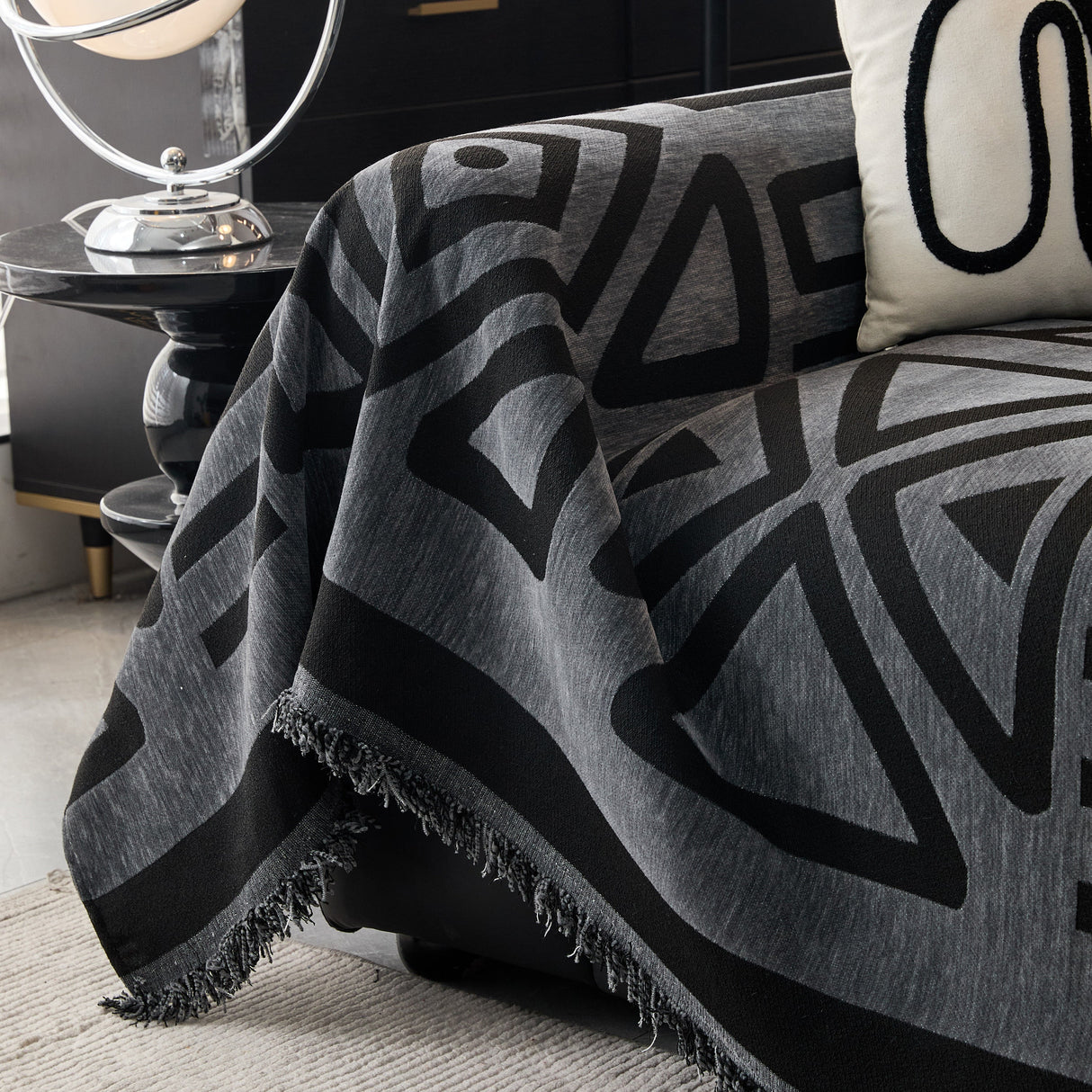 Boho Chenille Sofa Throw Covers Sectional Sofa Couch Cover Sofa Protector Covers