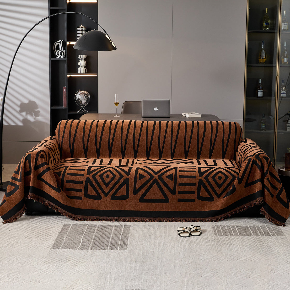 Boho Chenille Sofa Throw Covers Sectional Sofa Couch Cover Sofa Protector Covers