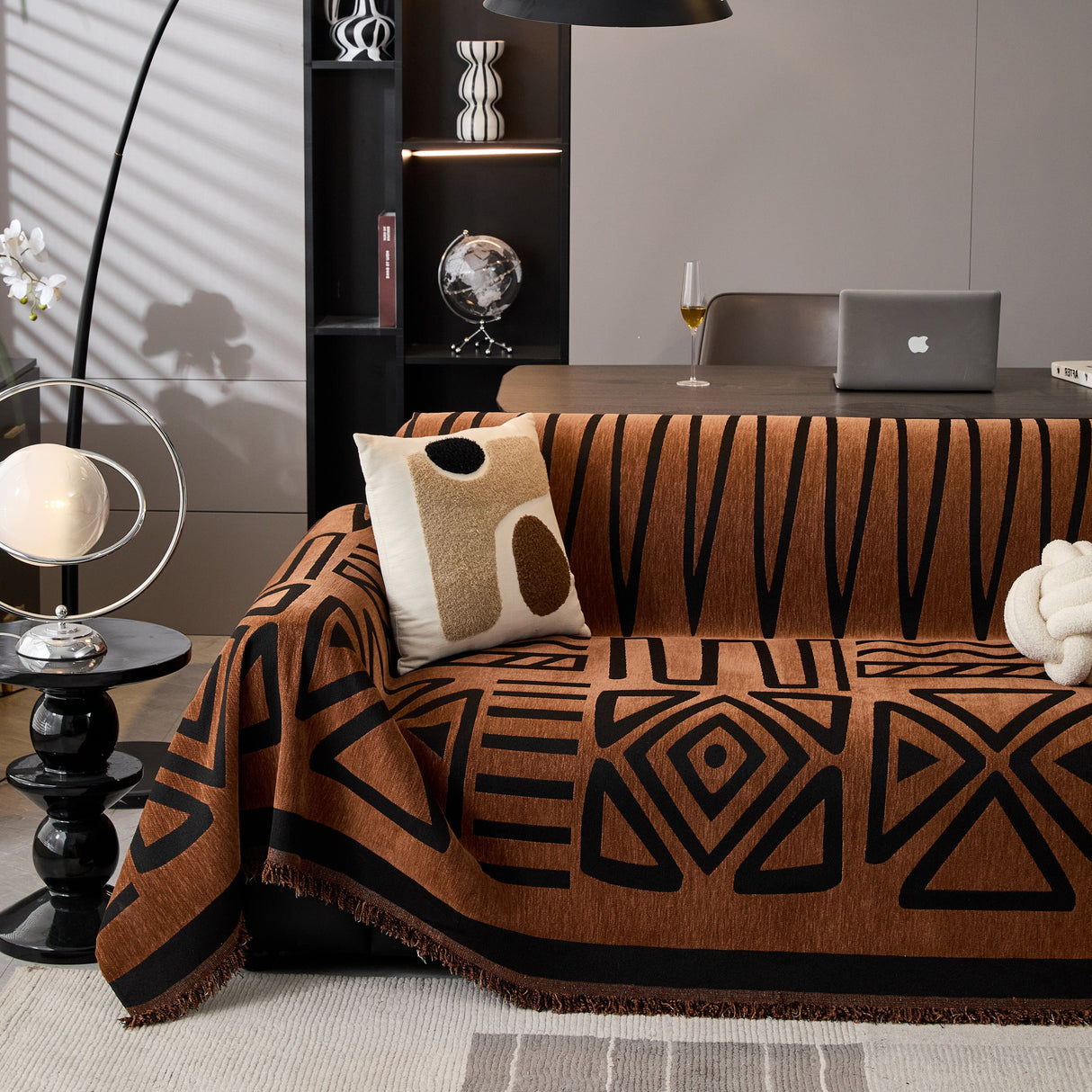 Boho Chenille Sofa Throw Covers Sectional Sofa Couch Cover Sofa Protector Covers