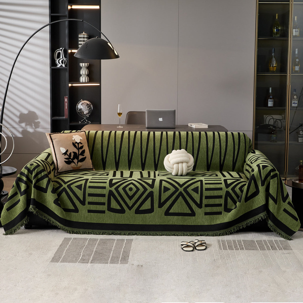 Boho Chenille Sofa Throw Covers Sectional Sofa Couch Cover Sofa Protector Covers