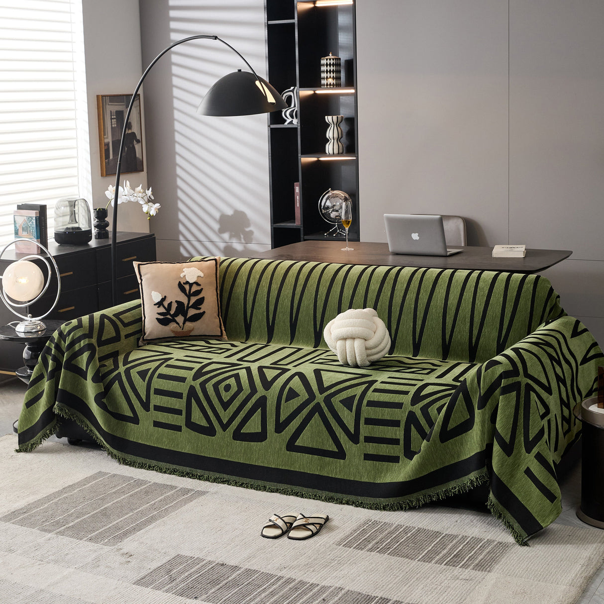 Boho Chenille Sofa Throw Covers Sectional Sofa Couch Cover Sofa Protector Covers