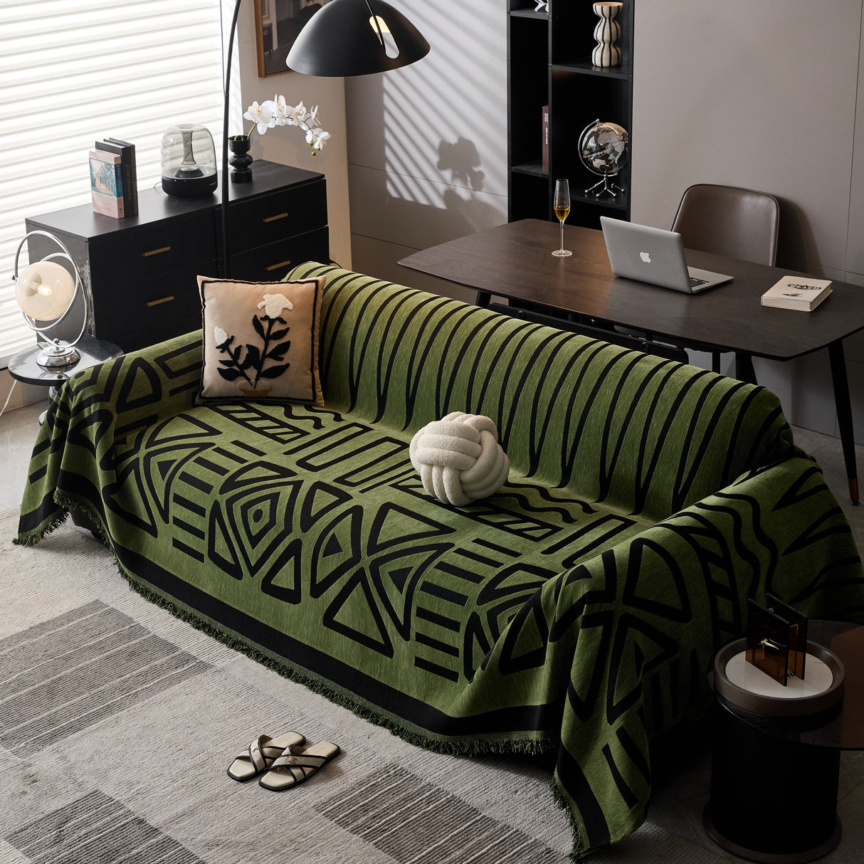 Boho Chenille Sofa Throw Covers Sectional Sofa Couch Cover Sofa Protector Covers