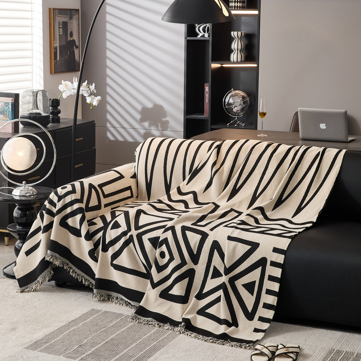 Boho Chenille Sofa Throw Covers Sectional Sofa Couch Cover Sofa Protector Covers