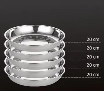 Stainless Steel Tableware Dinner Plate