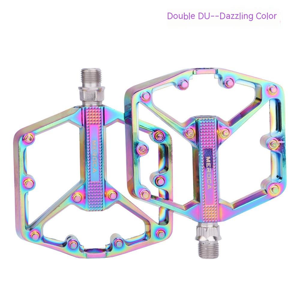 Bicycle Pedal Non-Slip Bike Pedals Aluminum Alloy Flat Platform Applicable Waterproof Cycling Accessories Bike Pedals Road Bicycle Pedals Cleats Set Clipless Pedals Compatible With Road Bikes
